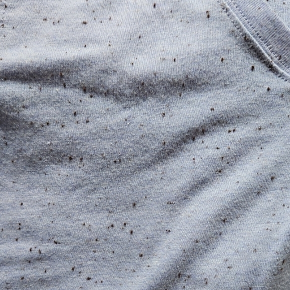 Carhartt Periwinkle Speckle Long Sleeve V Neck T Shirt Size Small - Picture 4 of 5